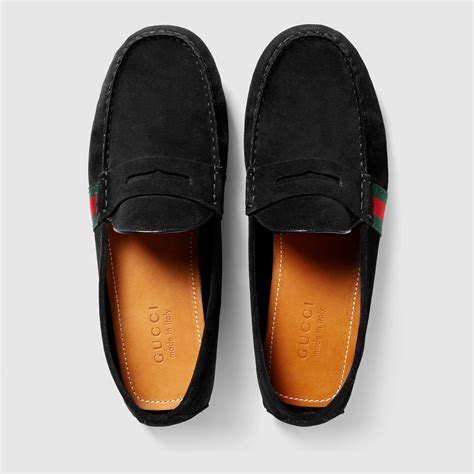 gucci driver mens shoes|gucci suede driving shoes.